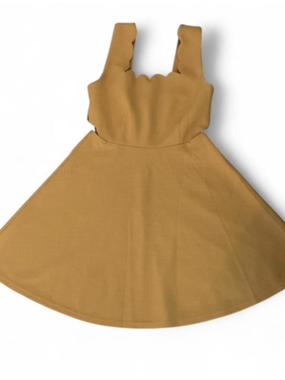 Elegant Yellow Sleeveless Mini Dress